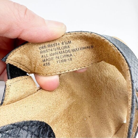 Rialto Womens Valora Blue Textured Platform Wedge Slip On Sz 8.5M - Picture 8 of 12